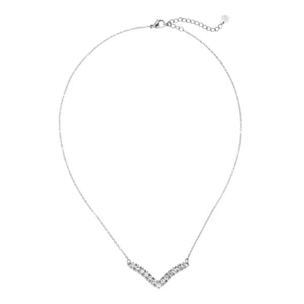 Collier Diamond Möwe Dottilove - Bijouterie en ligne Réunion 974 - Pendentif mouette en acier inoxydable doré et strass - Bijou durable et chic.