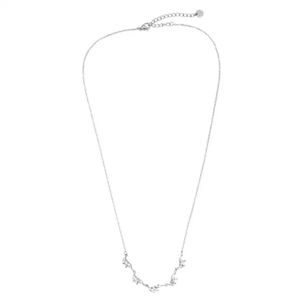 Bijou Dottilove Collier Diamond Familie - Chaîne en acier inoxydable doré et pierres brillantes - Bijouterie e-commerce Réunion - Accessoire chic et durable