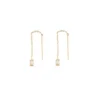Boucles d'oreilles géométriques Frame Diamond Dottilove dorées et argentées serties de cristaux de zirconium, acier inoxydable, 4cm - Les Trésors d'Emma 974 Réunion.