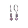 Boucles d'oreilles dorées Miracle Tower Diamond Dottilove en cascade de cristaux de zirconium étincelants, format 2,8 cm - Bijoux Les Trésors d'Emma 974 Réunion.