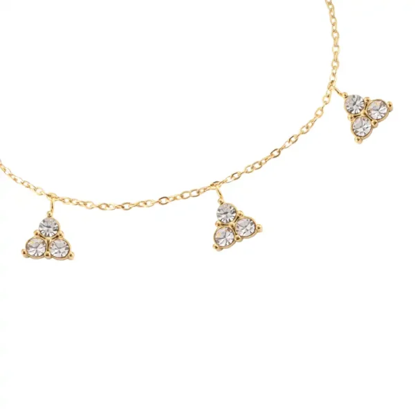 Bracelet Triple Tennis Dottilove - Bijouterie en ligne Réunion 974 - Gourmette triple rangs sertie de diamants de synthèse