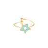 Bague Star Pulsar Dottilove - Bijouterie en ligne Réunion - Anneau en acier doré avec étoile en strass - Cadeau bijoux 974